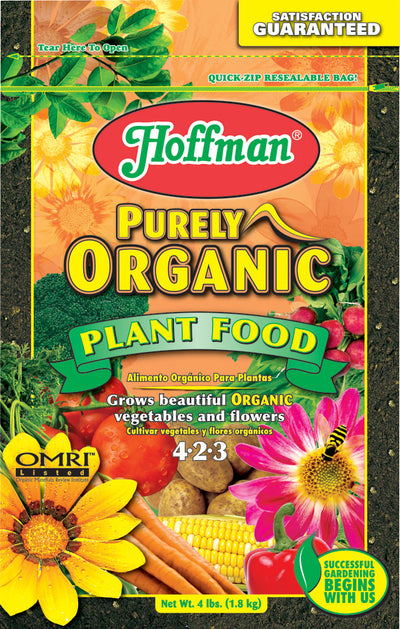Hoffman Purely Organic Plant Food 4-2-3, 4 lb - Fertilizing