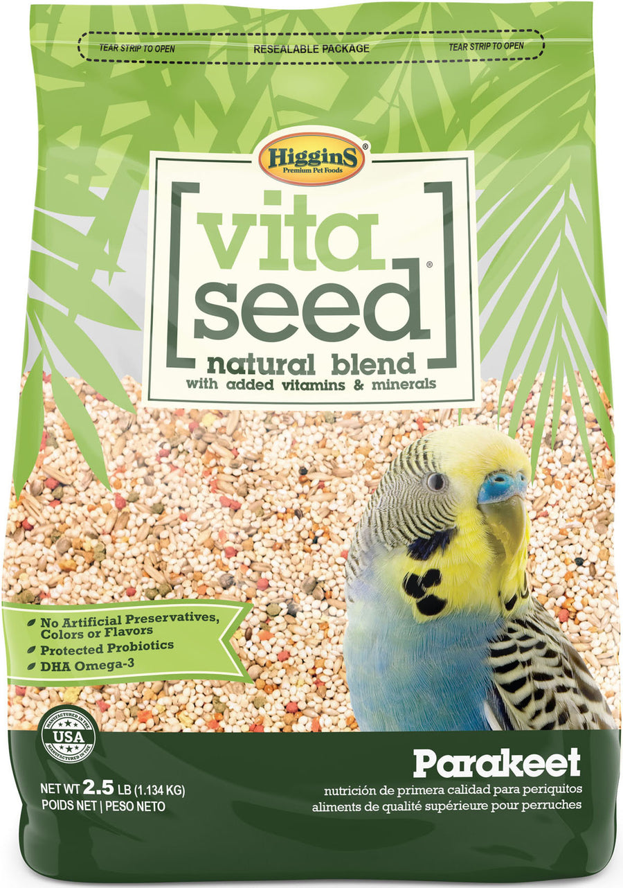 Higgins Vita Seed Natural Blend Parakeet, 2.5 lb