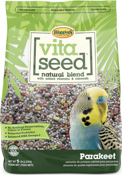 Higgins Vita Seed Natural Blend Parakeet, 5 lb