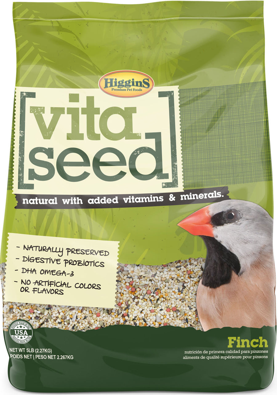 Higgins Vita Seed Natural Blend Finch, 5 lb - Canary & Finch
