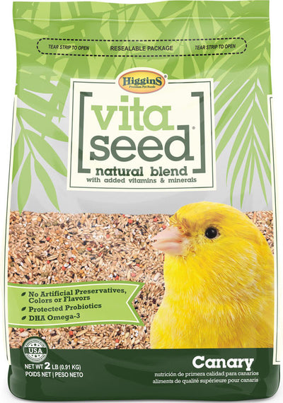 Higgins Vita Seed Natural Blend Canary, 2 lb - Canary & Finch
