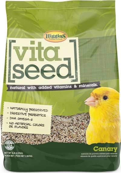 Higgins Vita Seed Natural Blend Canary, 5 lb - Canary & Finch