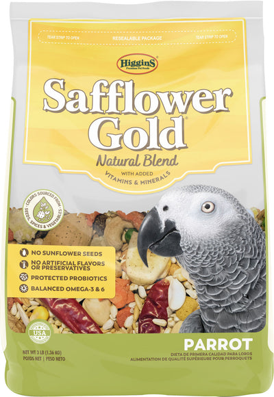Higgins Safflower Gold Blend Parrot, 3 lb