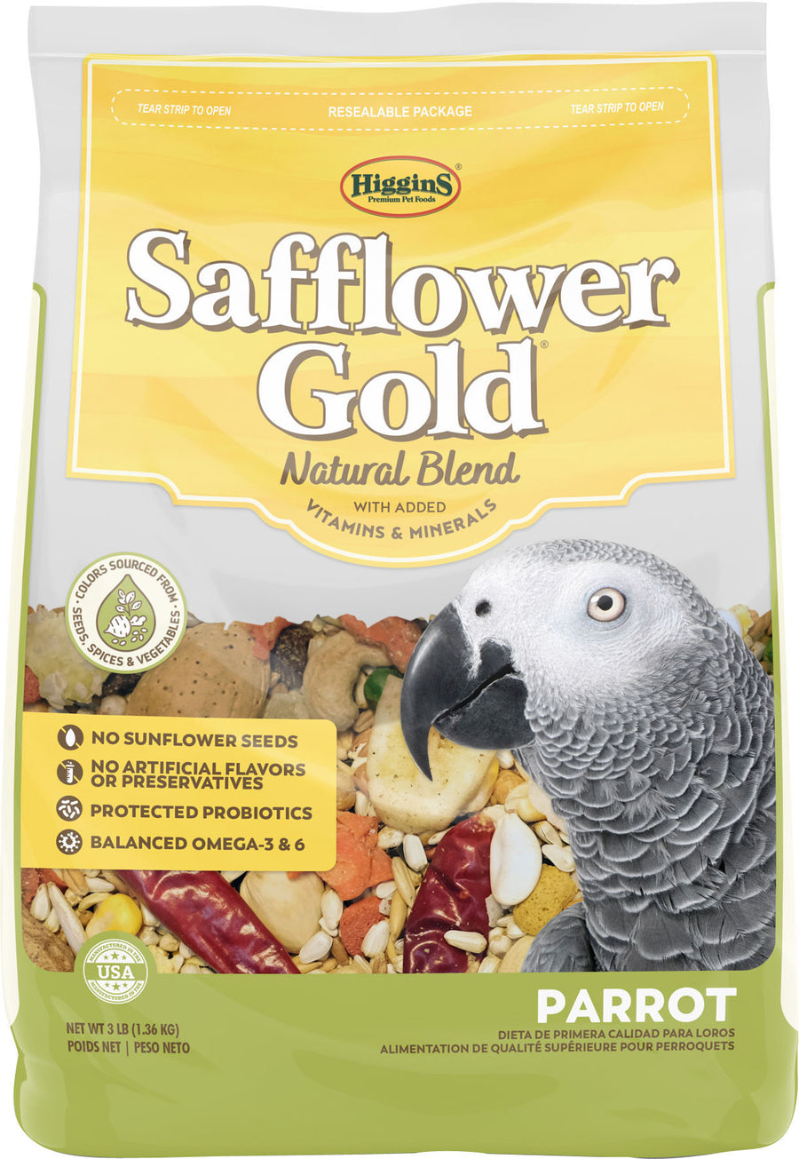 Higgins Safflower Gold Blend Parrot, 3 lb