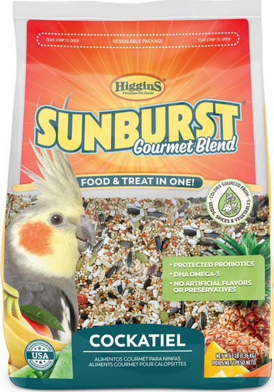 Higgins Sunburst Gourmet Blend Cockatiel, 3 lb