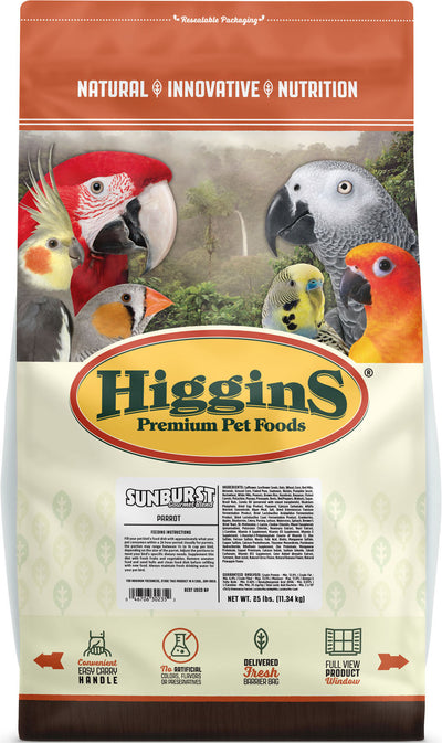 Higgins Sunburst Gourmet Blend Parrot, 25 lb