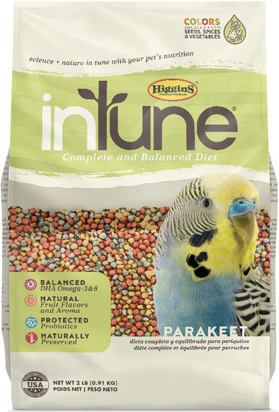 Higgins Intune Complete Diet Parakeet, 2 lb