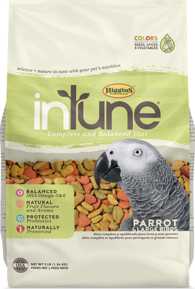 Higgins Intune Complete Diet Parrot, 3 lb