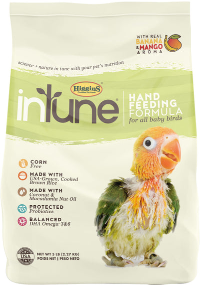 Higgins Intune Hand Feed Formula All Baby Birds, 5 lb - Hand Feeding