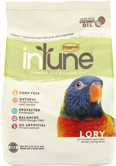 Higgins Intune Lory Food Lorikeets, 5 lb - Parakeet