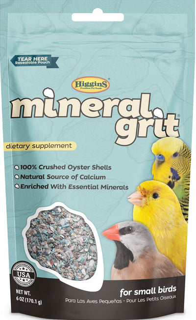 Higgins Mineral Grit Supplement for Small Birds, 6 oz - Minerals