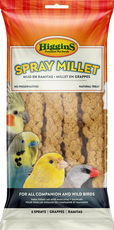 Higgins Spray Millet Natural Avian Treat, 6 ct