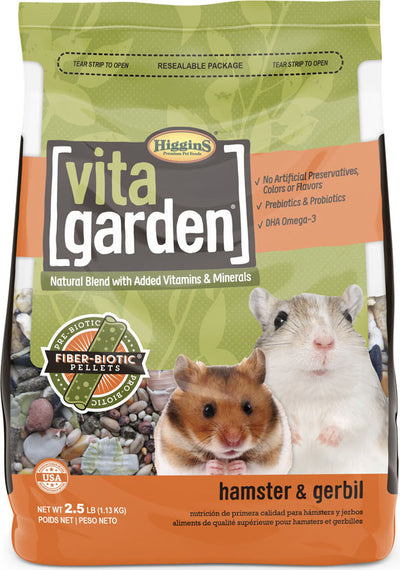 Higgins Vita Garden Natural Blend Hamster & Gerbil, 2.5 lb - Hamster/Gerbil