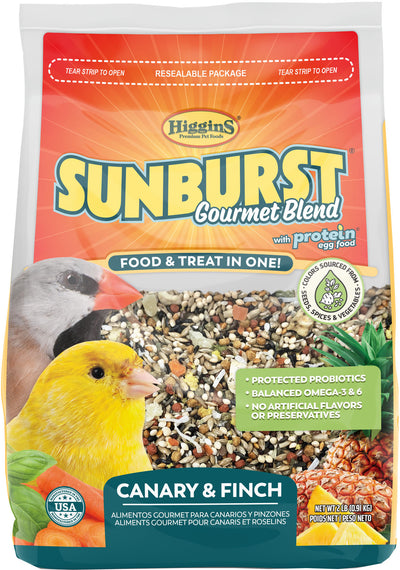 Higgins Sunburst Gourmet Blend Canary & Finch, 2 lb