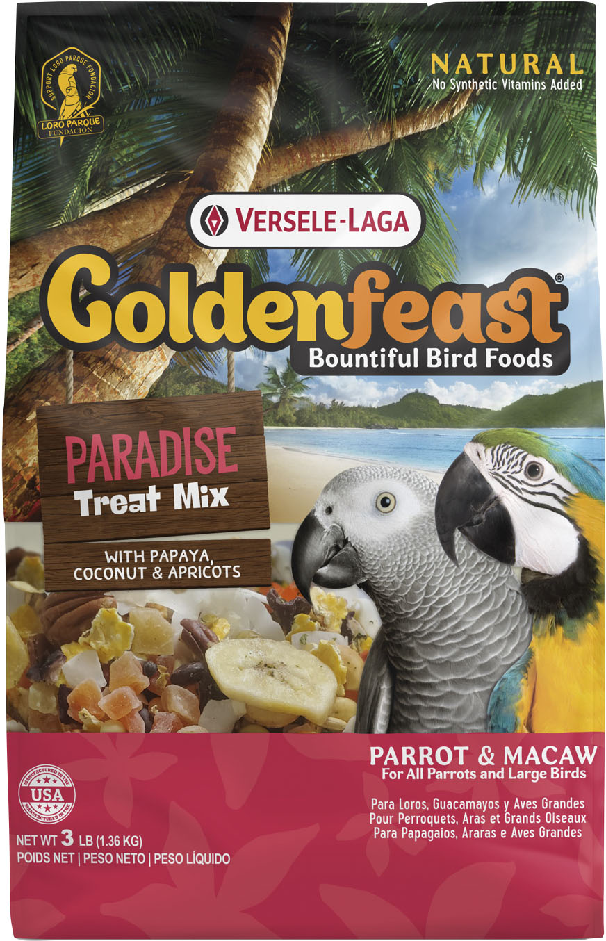 Goldenfeast Paradise Treat Mix, 3 lb - Parrot