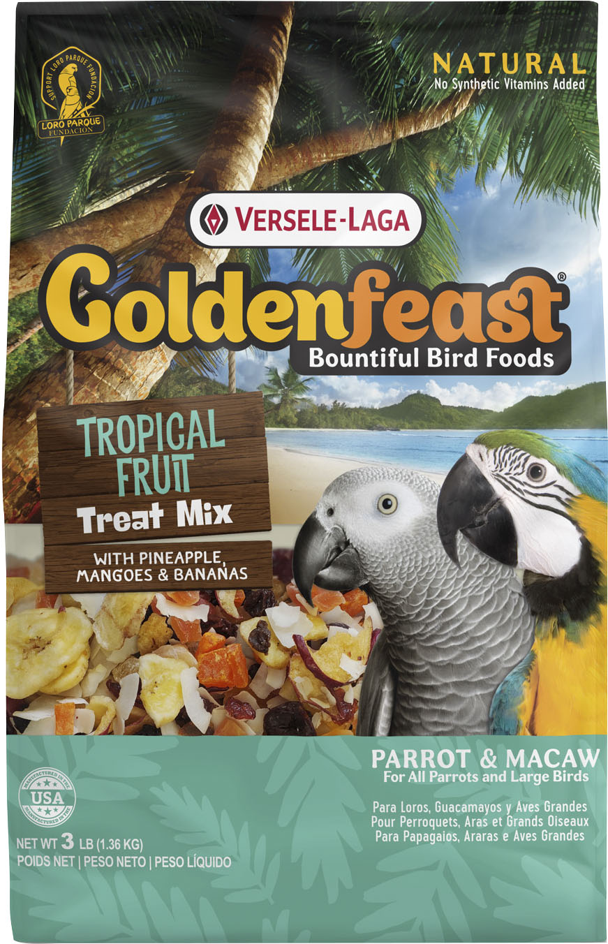 Goldenfeast Tropical Fruit Treat Mix, 3 lb - Parrot