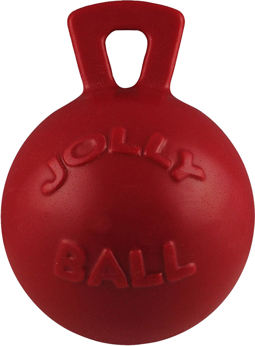 Jolly Pets Tug-N-Toss Ball, Red, md-6 in - Hard Plastic