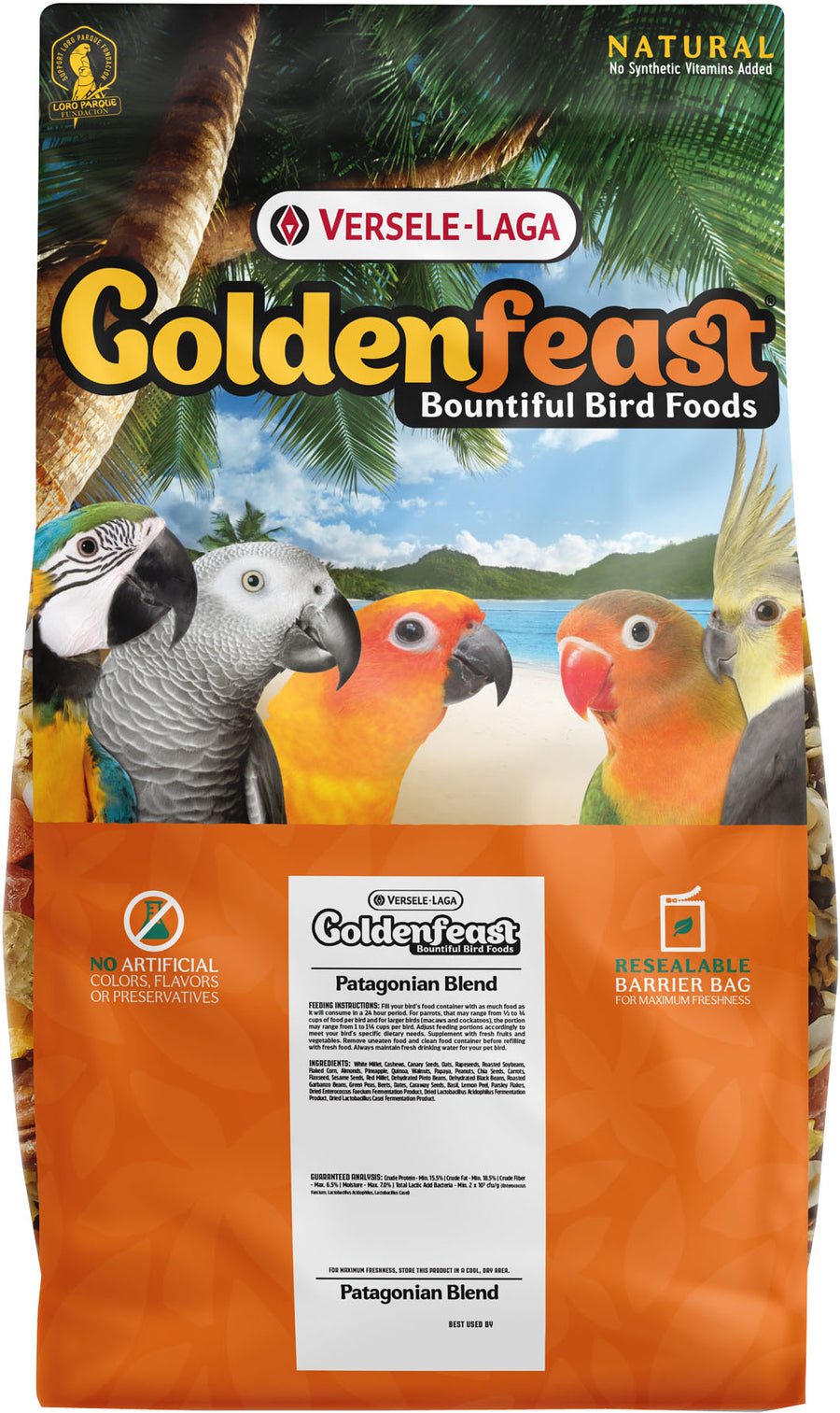 Goldenfeast Patagonian Blend, 17.5 lb - Cockatiel