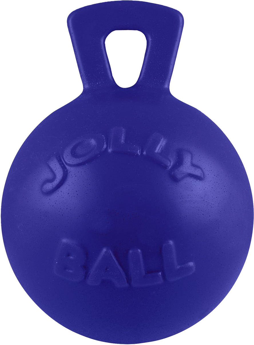 Jolly Pets Tug-N-Toss Ball, Blue, md-6 in - Hard Plastic