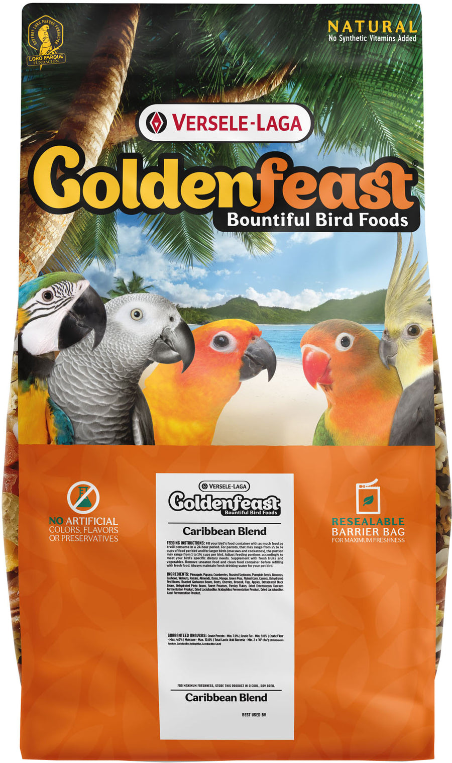 Goldenfeast Caribbean Blend, 17.5 lb - Parrot