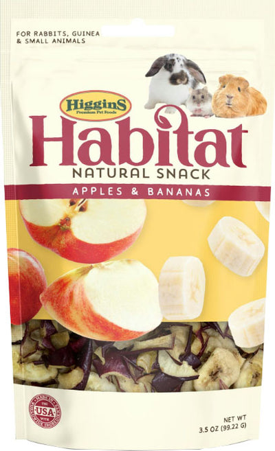 Higgins Habitat Small Animal Treats, Apple/Banana, 3.5 oz - Edibles