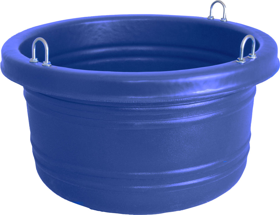 Horsemen's Pride Feed Tub, Navy, 30 qt-22x10 in - Tubs