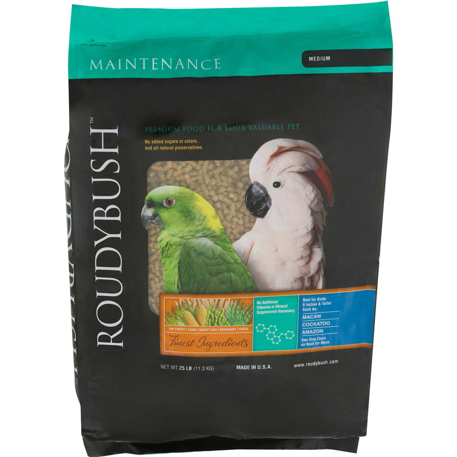 Roudybush Daily Maintenance Bird Food, Medium, 25 lb - Parrot