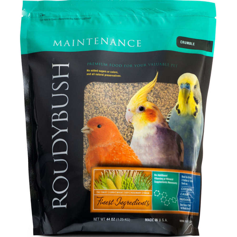 Roudybush Daily Maintenance Bird Food, Crumble, 44 oz - Canary & Finch