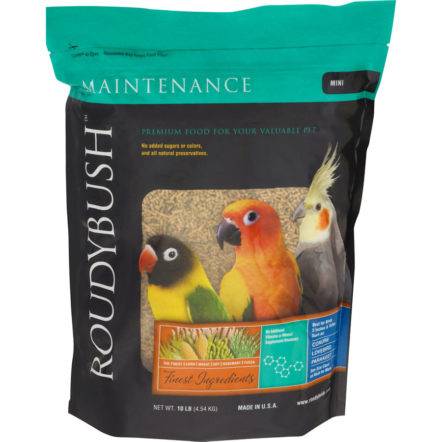 Roudybush Daily Maintenance Bird Food, Mini, 10 lb - Parakeet