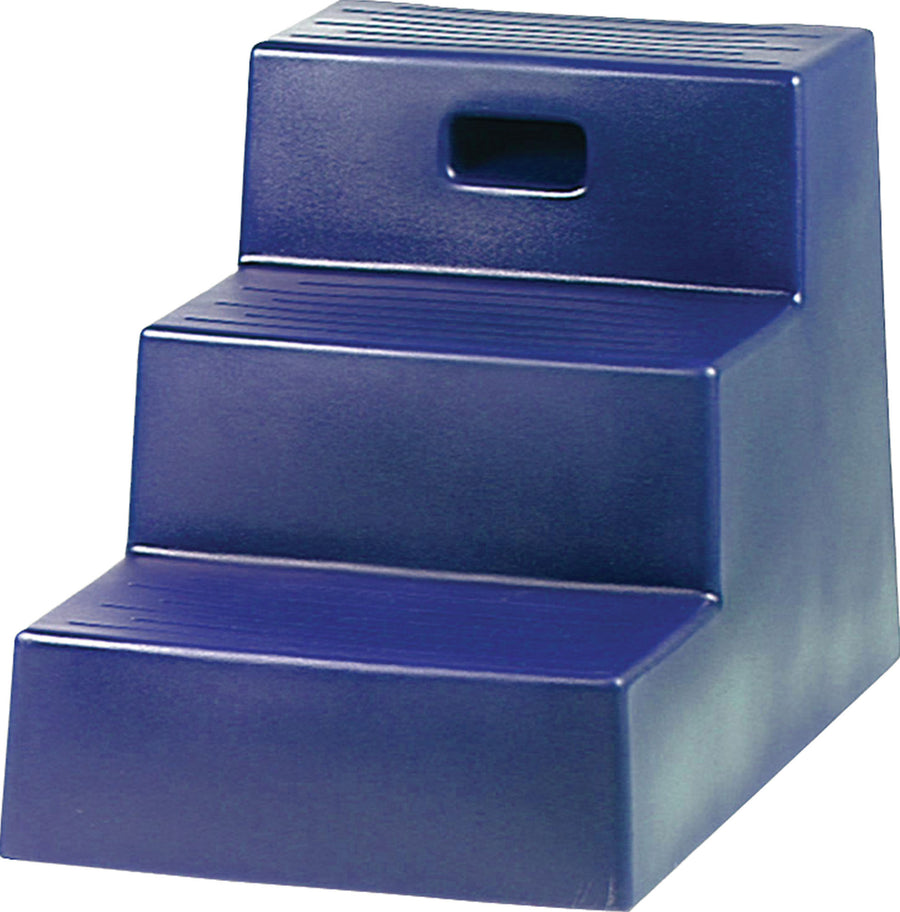 Horsemen's Pride 3 Step Mounting Block, Blue, 21x18 3/4 in - Mounting Step