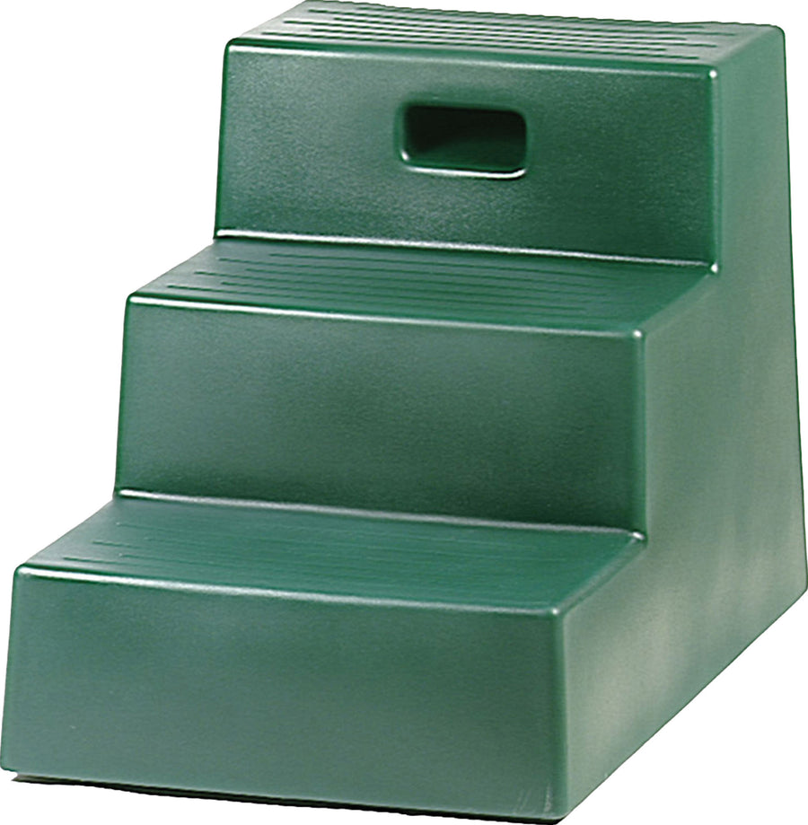Horsemen's Pride 3 Step Mounting Block, Green, 21x18 3/4 in - Mounting Step