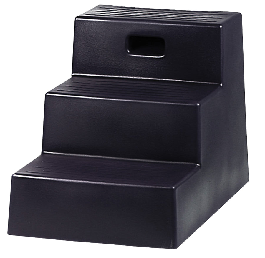 Horsemen's Pride 3 Step Mounting Block, Black, 21x18 3/4 in - Mounting Step