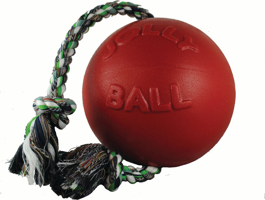 Jolly Pets Romp-N-Roll Ball, Red, LG - Hard Plastic
