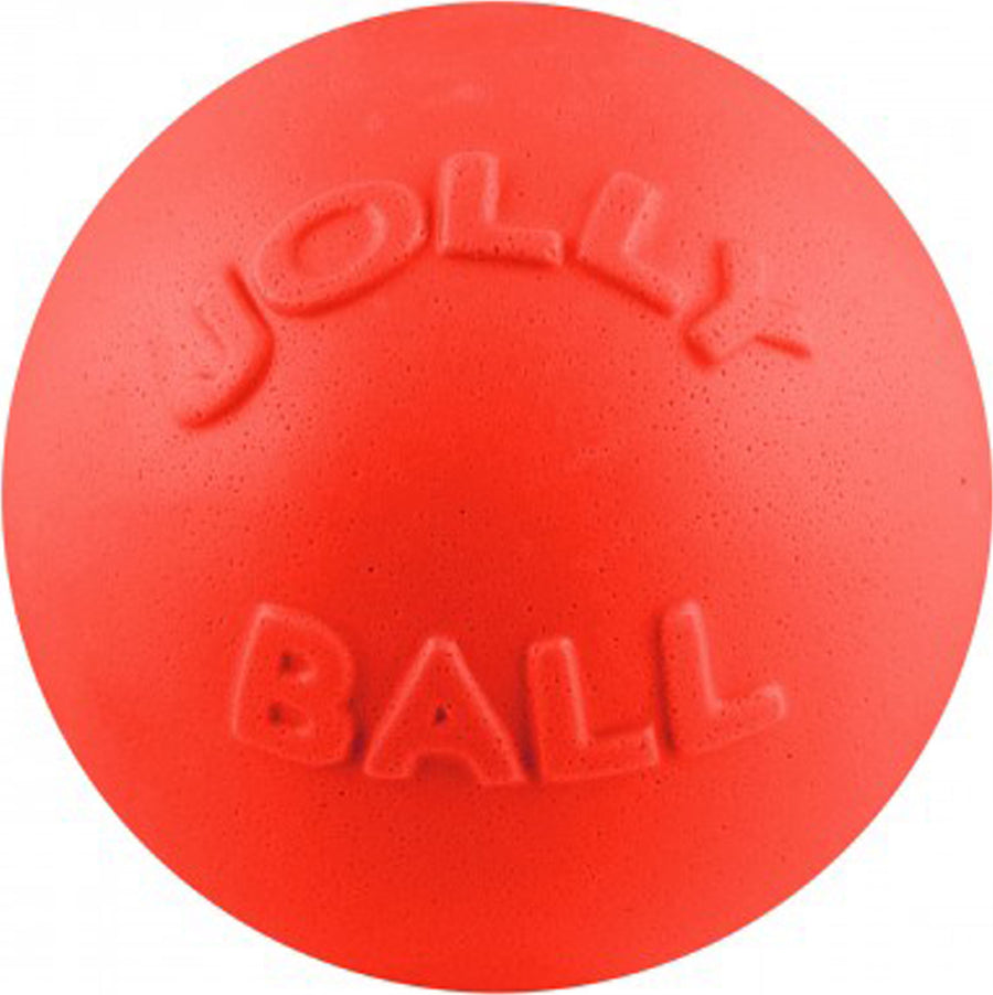 Jolly Pets Bounce-N-Play Ball, Orange, md-6 in - Rubber