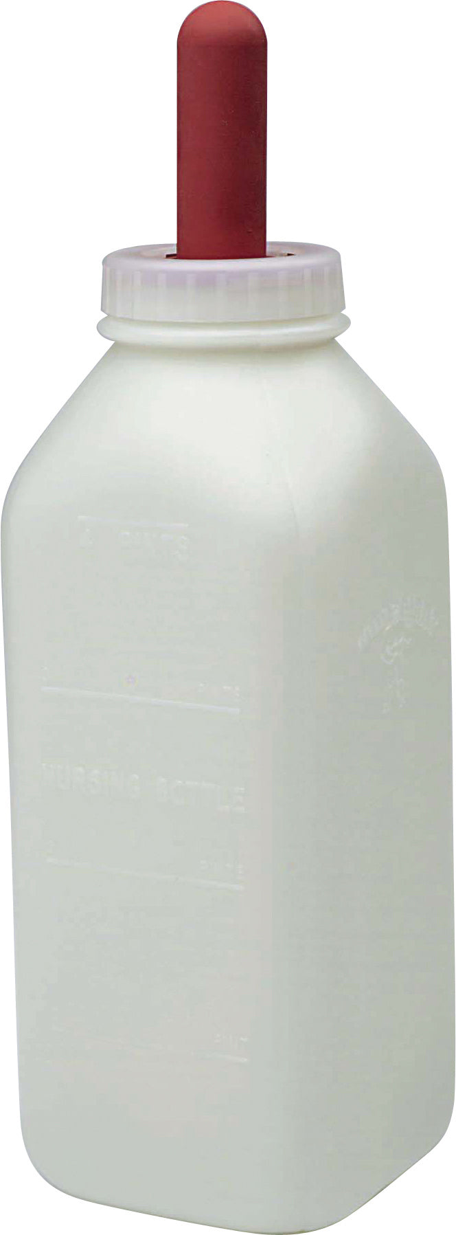 Little Giant Nursing Bottle W/Screw on Nipple, White, 2 qt - Feeders Nipples and Bottles