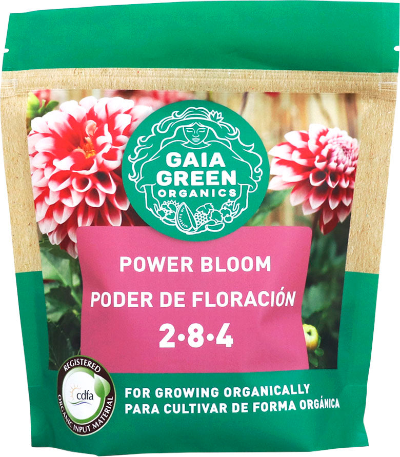 Gaia Green Organics Power Bloom Fertilizer 2-8-4, 1.1 lb -500 g - Fertilizing