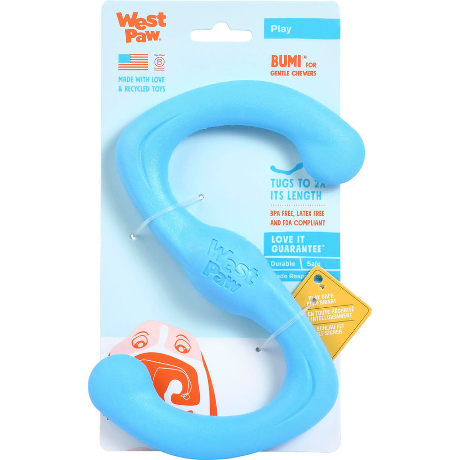 West Paw Zogoflex Bumi Dog Toy, Aqua Blue, SM - Rubber
