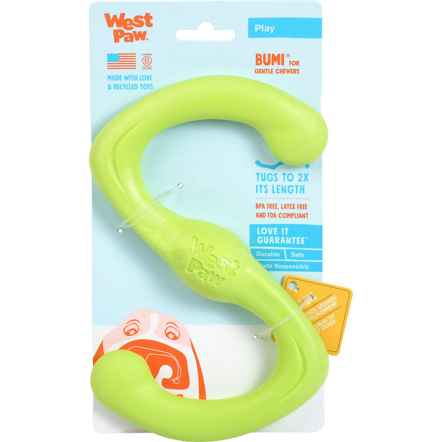 West Paw Zogoflex Bumi Dog Toy, Granny Smith, SM - Rubber