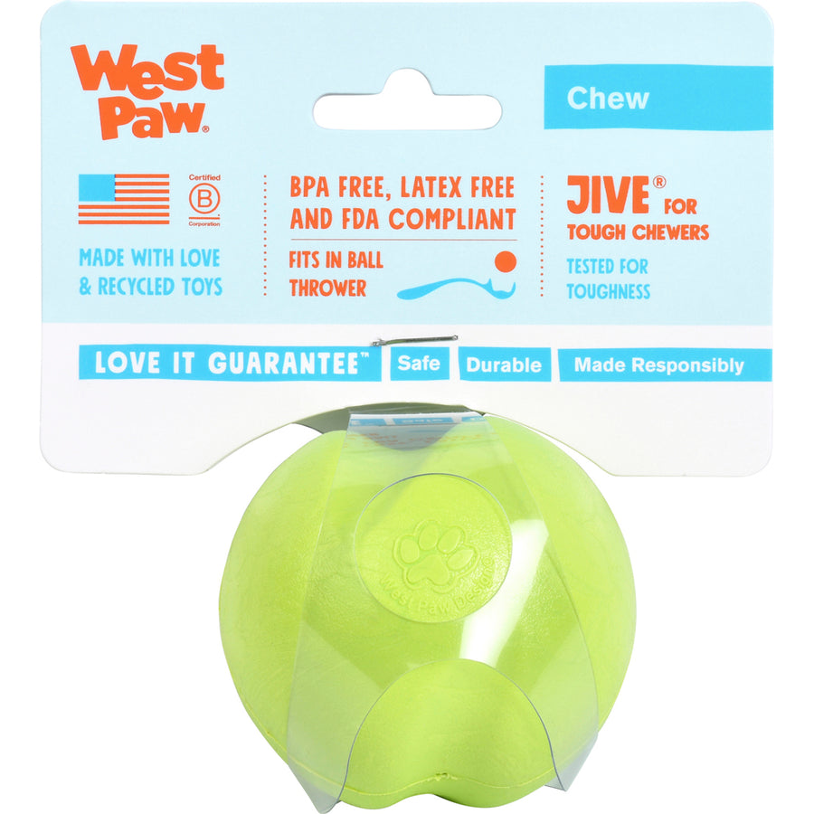 West Paw Zogoflex Jive Dog Toy, Granny Smith, SM - Rubber