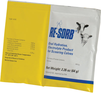 Zoetis Resorb Packets for Calves, 64 gm-12 pc - Scour Treatments