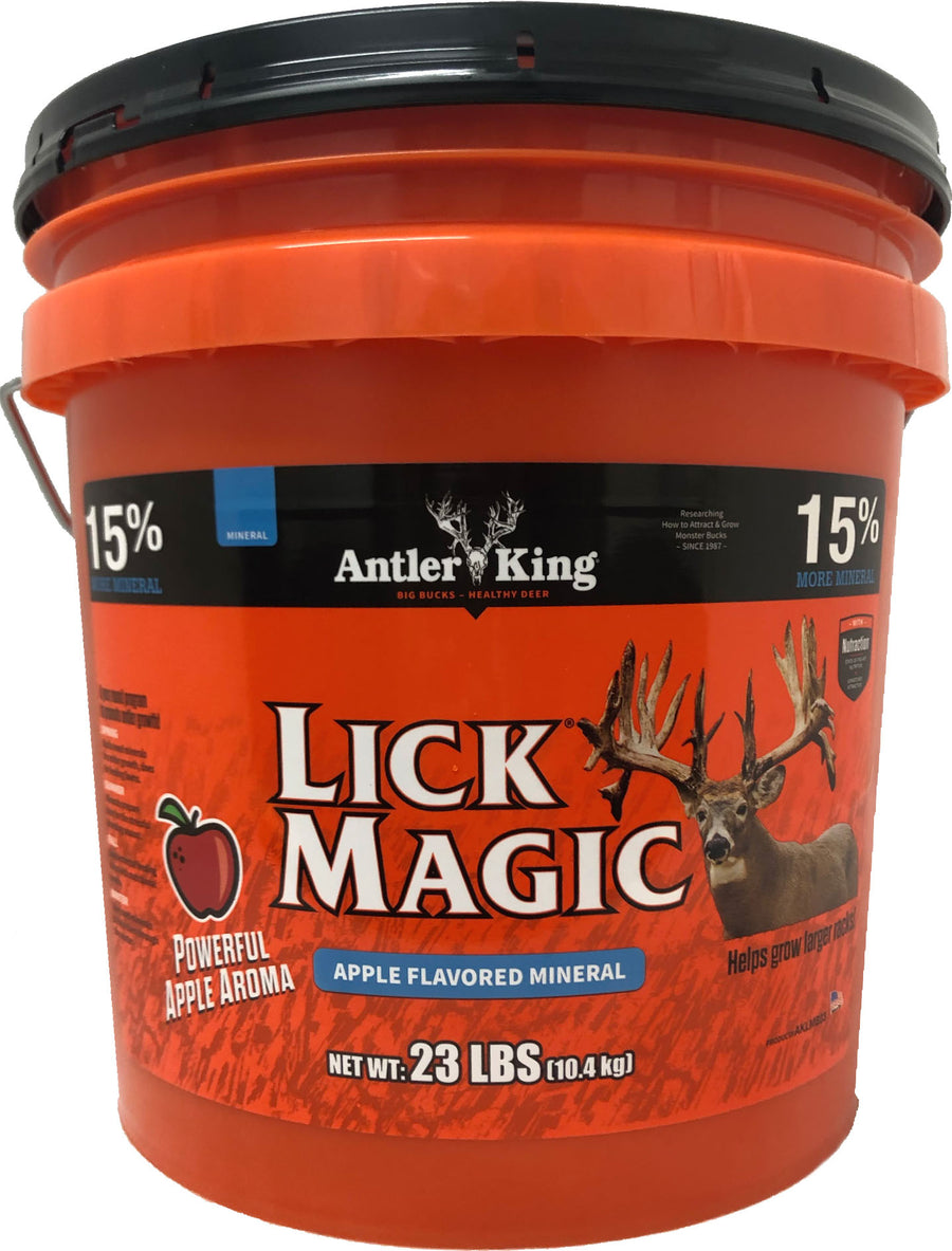 Antler King Lick Magic Deer Mineral, Apple, 23 lb - Foods- Feeds and Blocks