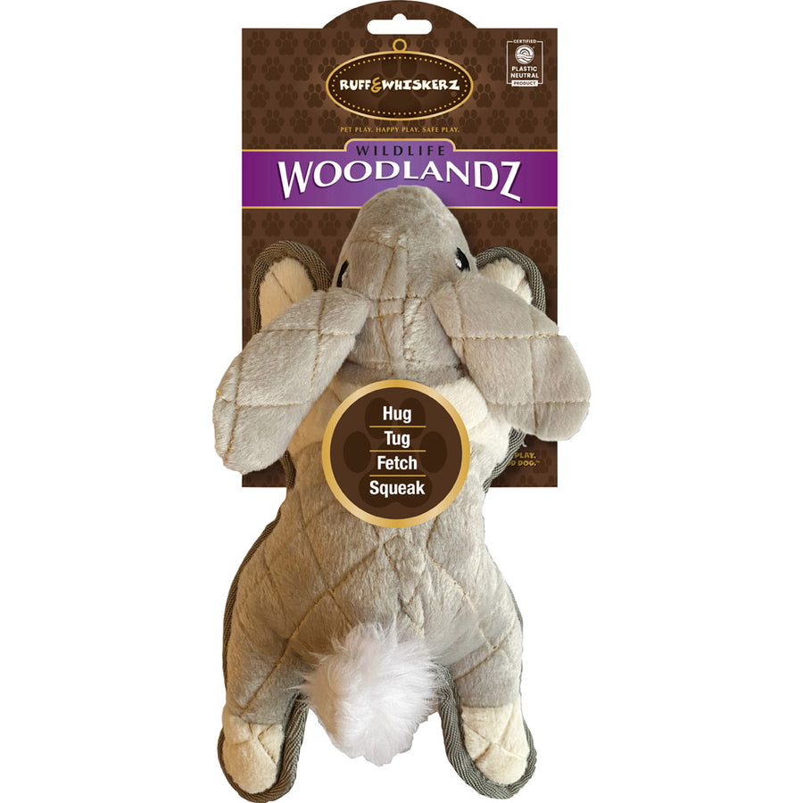 Ruff & Whiskerz R&w Woodlandz Rabbit/Squirrel Dog Toy, Assorted - Plush