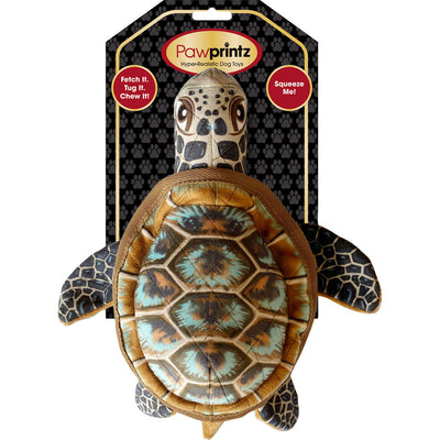 Pawprintz Sea Turtle Plush Dog Toy
