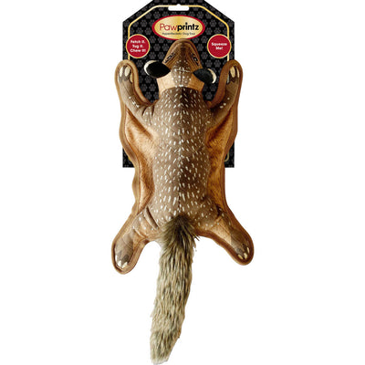 Pawprintz Squirrel Plush Dog Toy