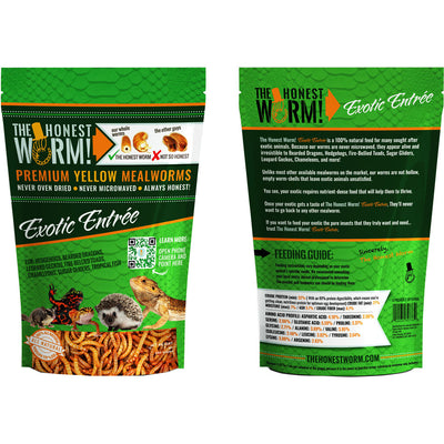 The Honest Worm! Exotic Entree Mealworms, 7 oz - General