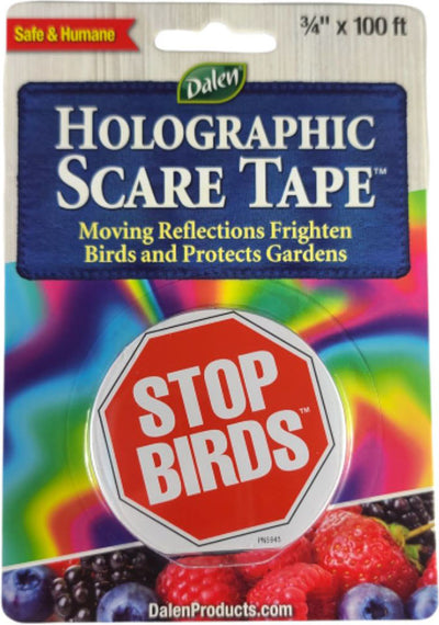 Dalen Holographic Scare Tape, 3/4 in x 100 ft - Repellents: Bird/Bat