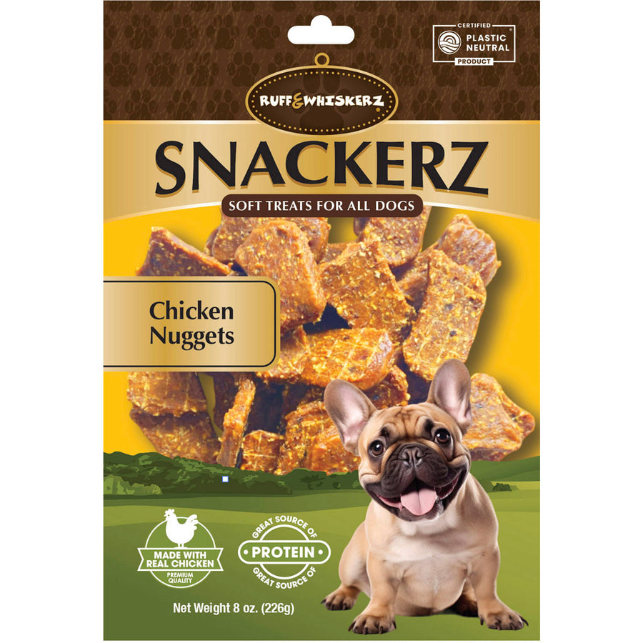 Ruff & Whiskerz Nuggets Dog Treats, 8 oz - Long Lasting Chews