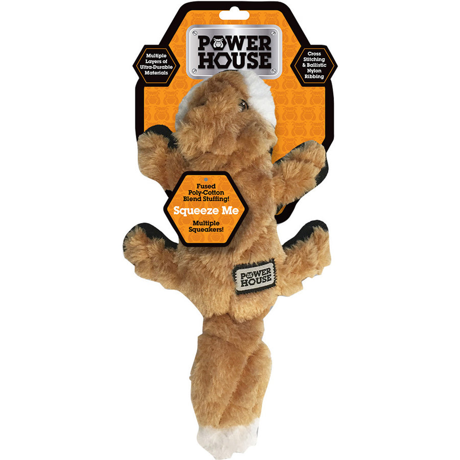 Power House Assorted Plush Animal Dog Toy, Assorted, SM