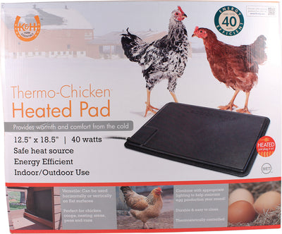 K&h Thermo-Chicken Heated Pad, Black, 12.5x18.5 in - Heated Pads