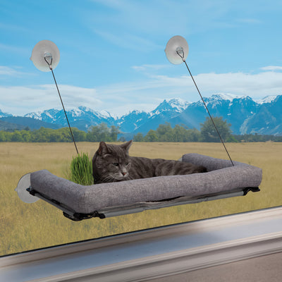 K&h EZ Mount Deluxe Kitty Sill with Grow Station, O/s - Beds